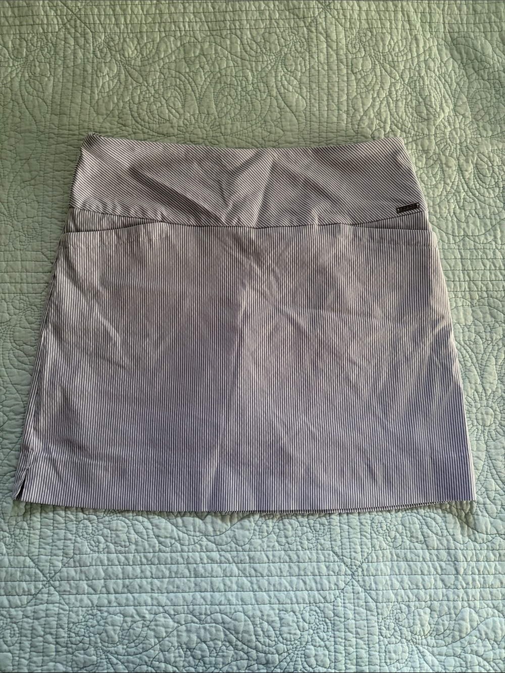 Women’s Blue & White Striped Skort
